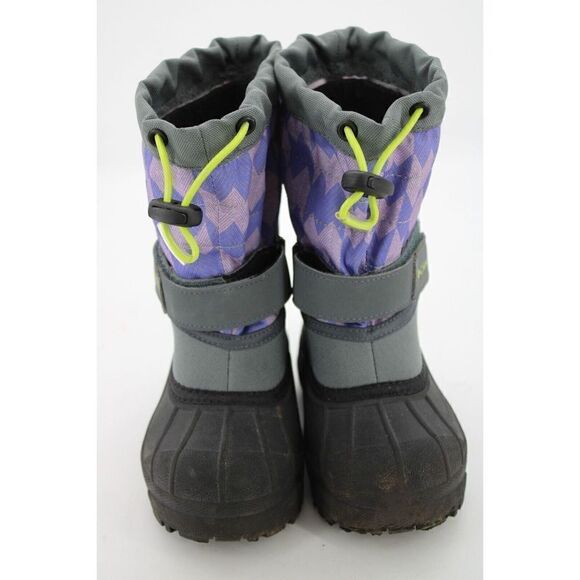 Columbia Boots Pink & Purple Chevron Girls (BC 1327-054) Winter Snow Size 10 - Picture 4 of 10